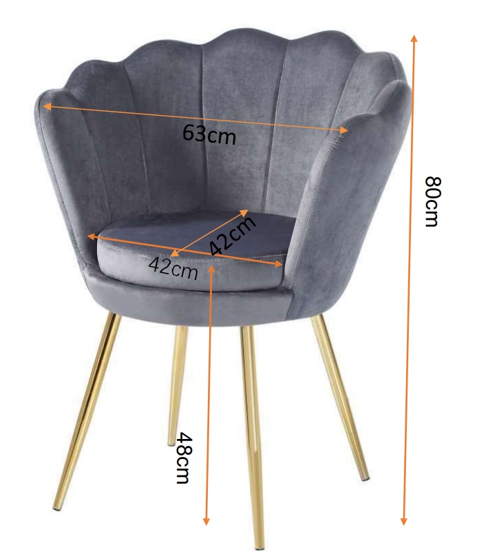 Fotel Muszelka - kilka kolorów